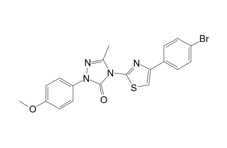 2-(p-Anisyl)-4-[4-(p-bromophenyl)thiazol-2-yl]-5-methyl-2,4-dihydro-3H-1,2,4-triazol-3-one