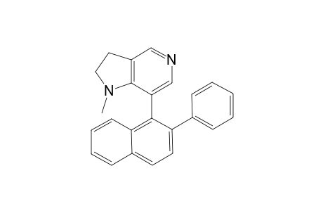 (+-)-1-Methyl-7-(2-phenylnaphthyl)-2-pyrrolidino[3,2-c]pyridine