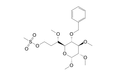 METHYL_4-O-BENZYL-7-DEOXY-2,3-DI-O-METHYL-8-O-METHYLSULFONYL-BETA-L-GLYCERO-D-GLUCOPYRANOSIDE