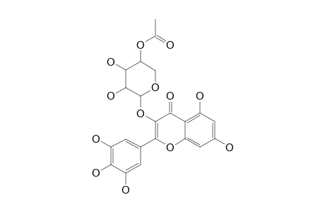 MYRICETIN_3-O-(4''-ACETYL)-ALPHA-L-ARABINOPYRANOSIDE;3,5,7-TRIHYDROXY-2-(3,4,5-TRIHYDROXY