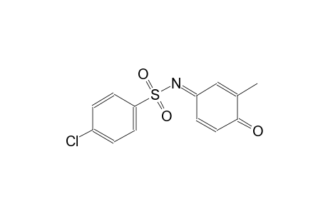 4-chloro-N-[(1E)-3-methyl-4-oxo-2,5-cyclohexadien-1-ylidene]benzenesulfonamide