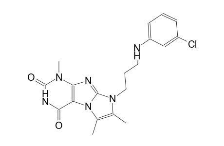 1H-imidazo[2,1-f]purine-2,4(3H,8H)-dione, 8-[3-[(3-chlorophenyl)amino]propyl]-1,6,7-trimethyl-