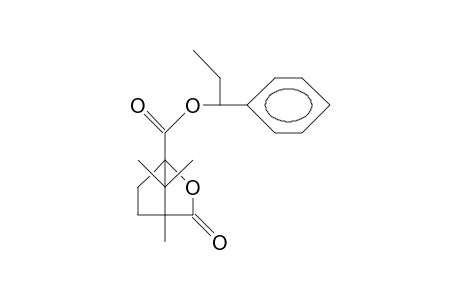1-Phenyl-propyl (-).omega.-camphanate