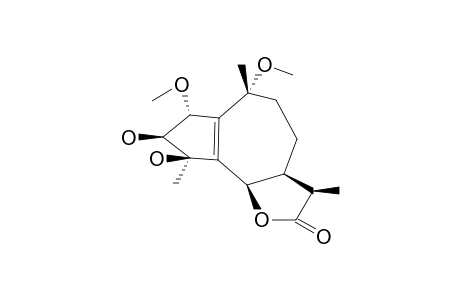 11-A-H-GUAIA-1(5)-EN-12,6-B-OLIDE,3-B,4-B-DIHYDROXY-2-A,10-A-DIMETHOXY