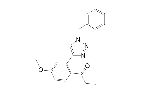 1-(2-(1-benzyl-1H-1,2,3-triazol-4-yl)-4-methoxyphenyl)propan-1-one
