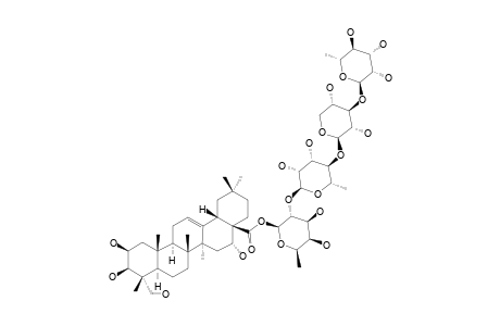 POLYGALACIC-ACID-28-O-ALPHA-L-RHAMNOPYRANOSYL-(1->3)-BETA-D-XYLOPYRANOSYL-(1->4)-ALPHA-L-RHAMNOPYRANOSYL-(1->2)-BETA-D-FUCOPYRANOSIDE