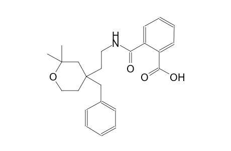 benzoic acid, 2-[[[2-[tetrahydro-2,2-dimethyl-4-(phenylmethyl)-2H-pyran-4-yl]ethyl]amino]carbonyl]-