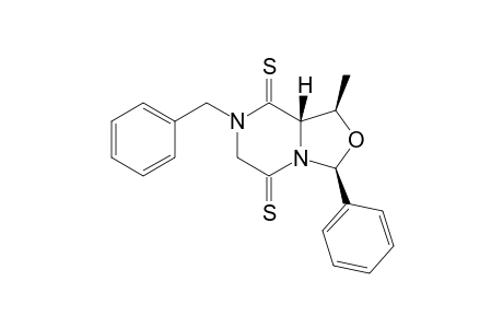 (1R,3S,8aS)-1-methyl-3-phenyl-7-(phenylmethyl)-1,3,6,8a-tetrahydro-[1,3]oxazolo[3,4-a]pyrazine-5,8-dithione