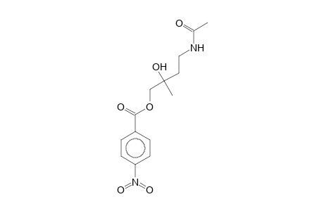 Acetamide, N-[3-hydroxy-3-methyl-4-[(4-nitrobenzoyl)oxy]butyl]-, (R)-