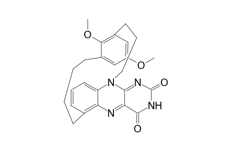 16,19-Dimethoxy[4]metacyclo[3](10,16)-isoalloxazinophane