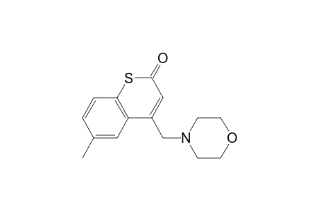 6-methyl-4-(4-morpholinylmethyl)-1-benzothiopyran-2-one