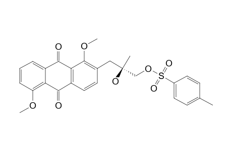 (2'R)-3'-(1'',5''-dimethoxyanthraquinon-2''-yl)-2'-hydroxy-2'-methylpropan-1'-yl p-toluenesulfonate