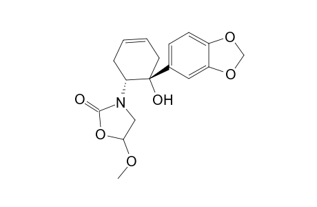 (1R,6R)-1-(3,4-Methylenedioxyphenyl)-6-N-(4-methoxy-2-oxazolidinonyl)-3-cyclohexen-1-ol