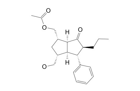 acetic acid [(1S,3R,3aS,4R,5S,6aS)-6-keto-3-methylol-4-phenyl-5-propyl-2,3,3a,4,5,6a-hexahydro-1H-pentalen-1-yl]methyl ester
