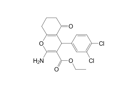 2-Amino-4-(3,4-dichloro-phenyl)-5-oxo-5,6,7,8-tetrahydro-4H-chromene-3-carboxylic acid ethyl ester