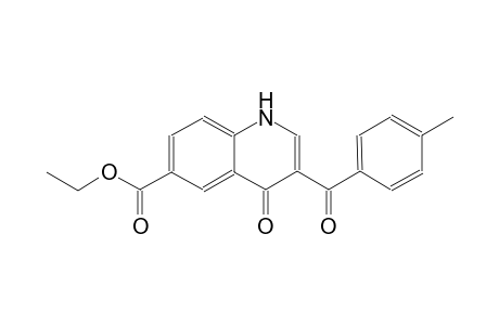 ethyl 3-(4-methylbenzoyl)-4-oxo-1,4-dihydro-6-quinolinecarboxylate