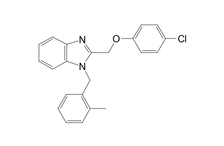 2-[(4-chloranylphenoxy)methyl]-1-[(2-methylphenyl)methyl]benzimidazole