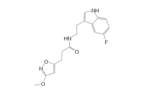 5-isoxazolepropanamide, N-[2-(5-fluoro-1H-indol-3-yl)ethyl]-3-methoxy-