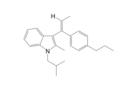 1-iso-Butyl-2-methyl-3-(1-(4-propylphenyl)-1-propen-1-yl)1H-indole II