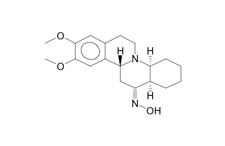 2,3-DIMETHOXY-11-OXO-12A-ALPHA-CIS-DECAHYDROQUINOLINO[2,1-A]TETRAHYDROISOQUINOLINE, Z-OXIME