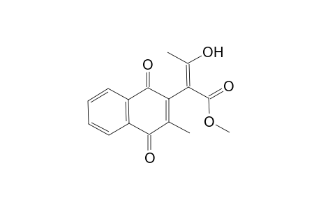 Methyl 3-Hydroxy-2-(3-methyl-1,4-dioxo-1,4-dihydronaphthalene-2-yl)-2-butenecarboxylate