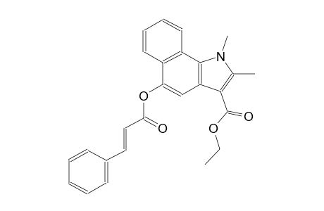 ethyl 1,2-dimethyl-5-{[(2E)-3-phenyl-2-propenoyl]oxy}-1H-benzo[g]indole-3-carboxylate