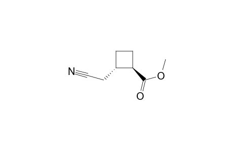 Cyclobutanecarboxylic acid, 2-(cyanomethyl)-, methyl ester, trans-