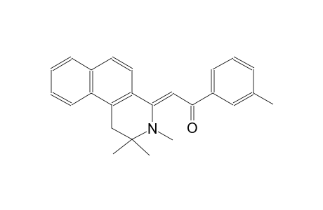 ethanone, 2-(2,3-dihydro-2,2,3-trimethylbenz[f]isoquinolin-4(1H)-ylidene)-1-(3-methylphenyl)-, (2Z)-