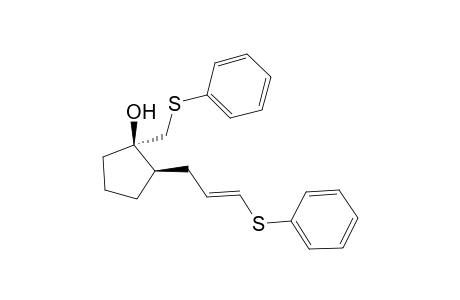 (1R,2R)-2-((E)-3-(phenylthio)allyl)-1-((phenylthio)methyl)cyclopentanol
