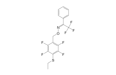 PHENYL-TRIFLUOROMETHYLKETONE-(2,3,5,6-TETRAFLUORO-4-ETHYLTHIOBENZYL)-OXIME