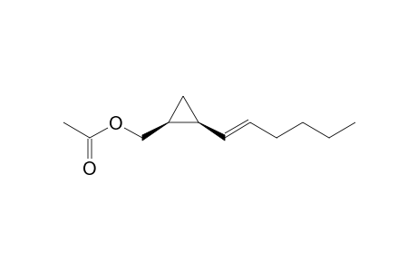 (1S,2S)-1-Acetic acid 2-(hex-1'E-enyyl)cyclopropylmethyl ester