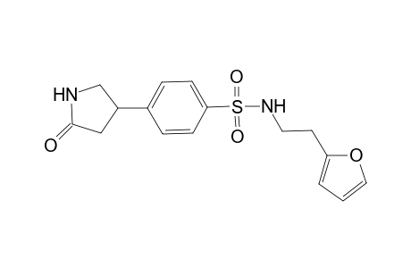 Benzenesulfonamide, N-[2-(2-furanyl)ethyl]-4-(5-oxo-3-pyrrolidinyl)-