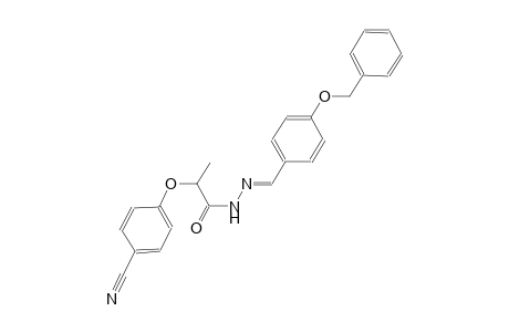 N'-{(E)-[4-(benzyloxy)phenyl]methylidene}-2-(4-cyanophenoxy)propanohydrazide