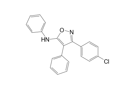 5-Anilino-3-(p-chlorophenyl)-4-phenylisoxazole