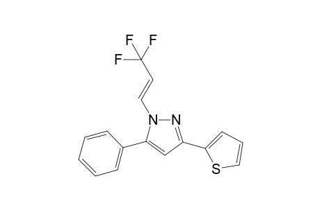 5-phenyl-3-(2-thienyl)-1-[(E)-3,3,3-trifluoroprop-1-enyl]pyrazole