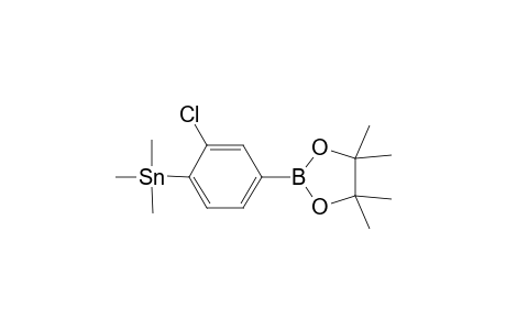 (2-Chloro-5-(4,4,5,5-tetramethyl-1,3,2-dioxaborolan-2-yl)-phenyl)trimethylstannane