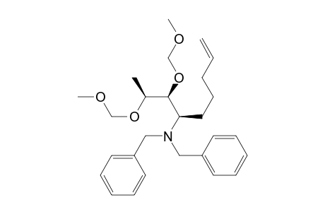 (6R,7S,8S)-6-(N,N-dibenzylamino)-7,8-bis[(methoxymethyl)oxy]-non-1-ene