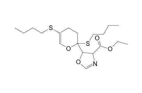 ethyl 5-[2,5-bis(butylsulfanyl)-3,4-dihydropyran-2-yl]-4,5-dihydrooxazole-4-carboxylate