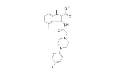 methyl 3-({[4-(4-fluorophenyl)-1-piperazinyl]acetyl}amino)-4-methyl-1H-indole-2-carboxylate