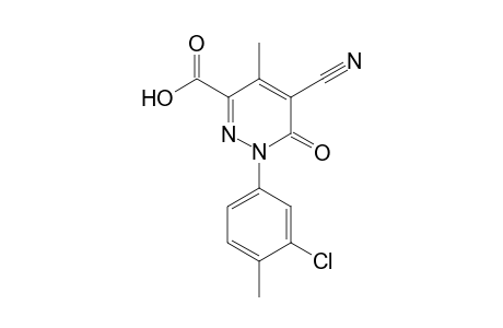1-(3-Chloro-4-methyl-phenyl)-5-cyano-4-methyl-6-oxo-1,6-dihydro-pyridazine-3-carboxylic acid