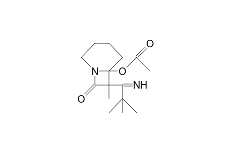6-Acetoxy-7-(1-imino-2,2-dimethyl-propyl)-7-meth yl-1-aza-bicyclo(4.2.0)octan-8-one