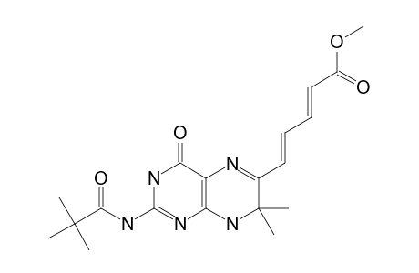 7,8-DIHYDRO-7,7-DIMETHYL-6-(4-METHOXYCARBONYLBUTA-1,3-DIENYL)-2-PIVALOYLAMINOPTERIDIN-4(3H)-ONE