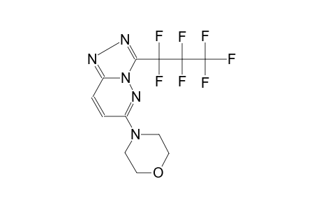 3-(1,1,2,2,3,3,3-Heptafluoropropyl)-6-(4-morpholinyl)[1,2,4]triazolo[4,3-b]pyridazine