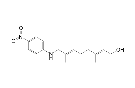 8-(p-Nitroaniline)-3,7-dimethyl-2,6-octadien-1-ol
