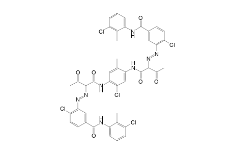 3-Amino-3,4'-dichloro-2'-methylbenzanilide-> 3-ketobutyrylchloride condensed with 2-chloro-5-methyl-p-phenylenediamine