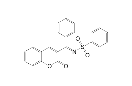 Benzenesulfonamide, N-[(2-oxo-2H-1-benzopyran-3-yl)phenylmethylene]-