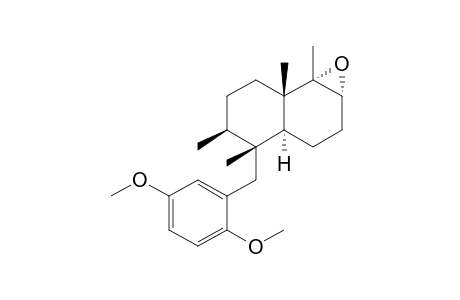 2-((1R)-decahydro-1.beta.,2.beta.,4a.beta.,5.beta.-tetramethyl-5.alpha.,6.alpha.-epoxy-1-naphthylmethyl)-1,4-dimethoxybenzene