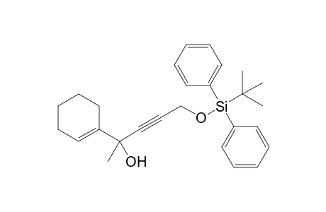 1-(t-Butyldiphenylsilyloxy)-4-(1-cyclohexenyl)-2-pentyn-4-ol