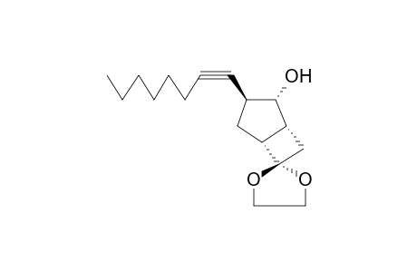 2-ENDO-HYDROXY-3-EXO-1-OCTYNYLSPIRO(BICYCLO[3.2.0]HEPTAN-6,2'-(1',3')DIOXOLANE)