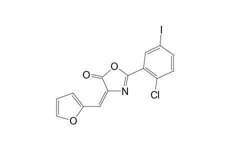2-(2-Chloro-5-iodo-phenyl)-4-furan-2-ylmethylene-4H-oxazol-5-one